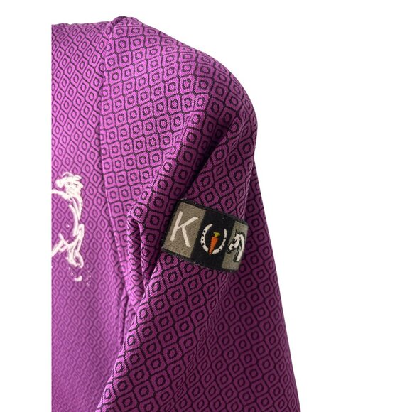 Kerrits Horse Graphic Geometric Pattern Quarter Zip Pullover Riding Jacket Women - Picture 3 of 9